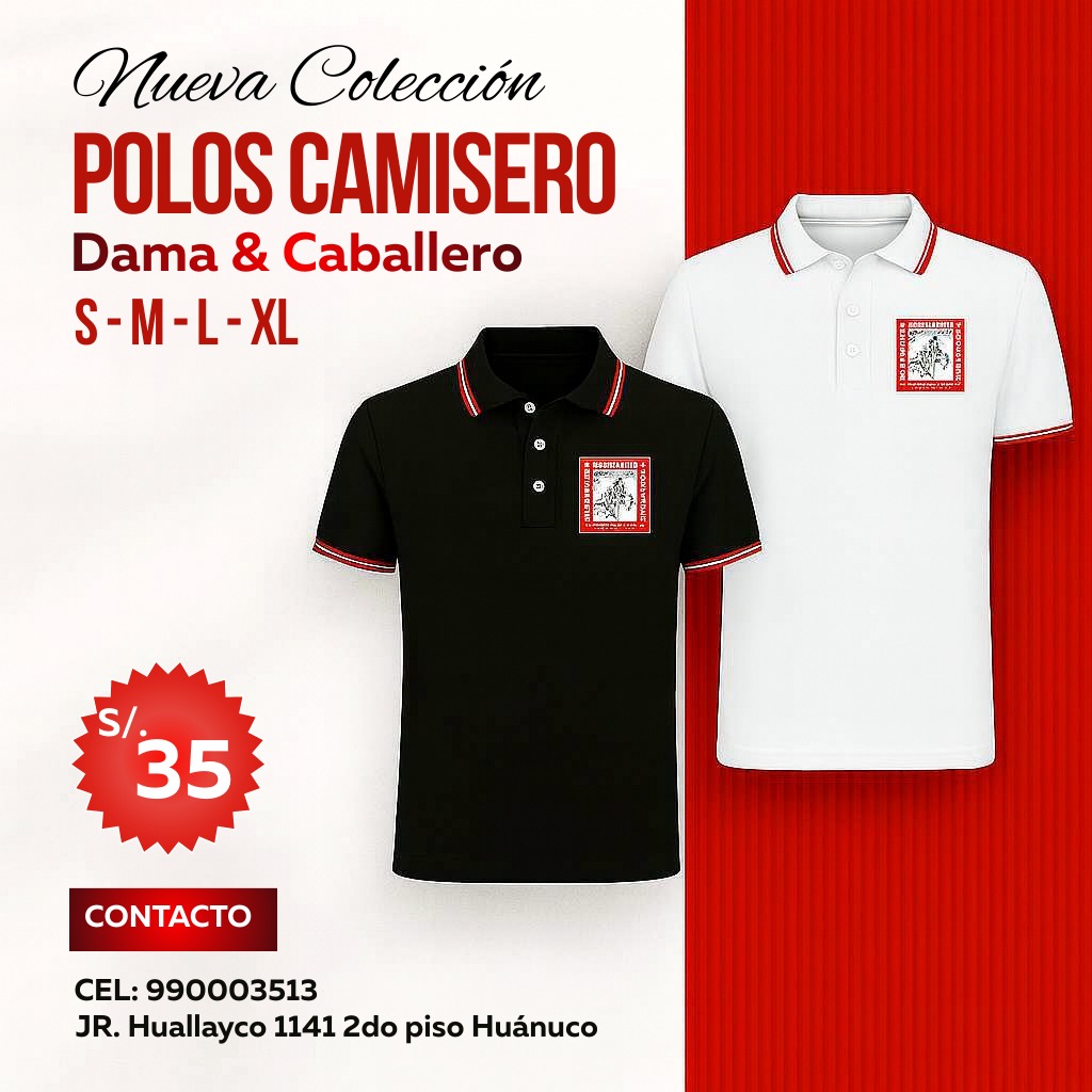POLOS OFICIALES DEL COLEGIO DE ECONOMISTAS DE HUÁNUCO
