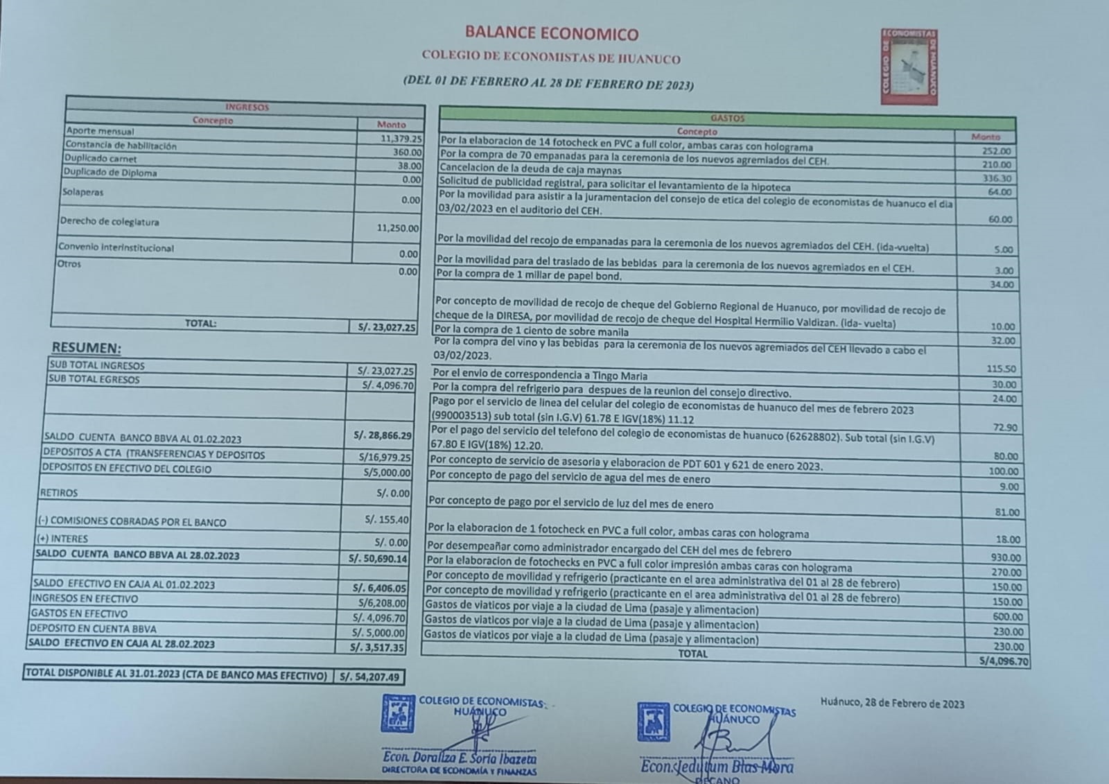 Rendición de cuentas 2023 - Febrero